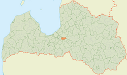 Tīnūžu pagasts LocMap